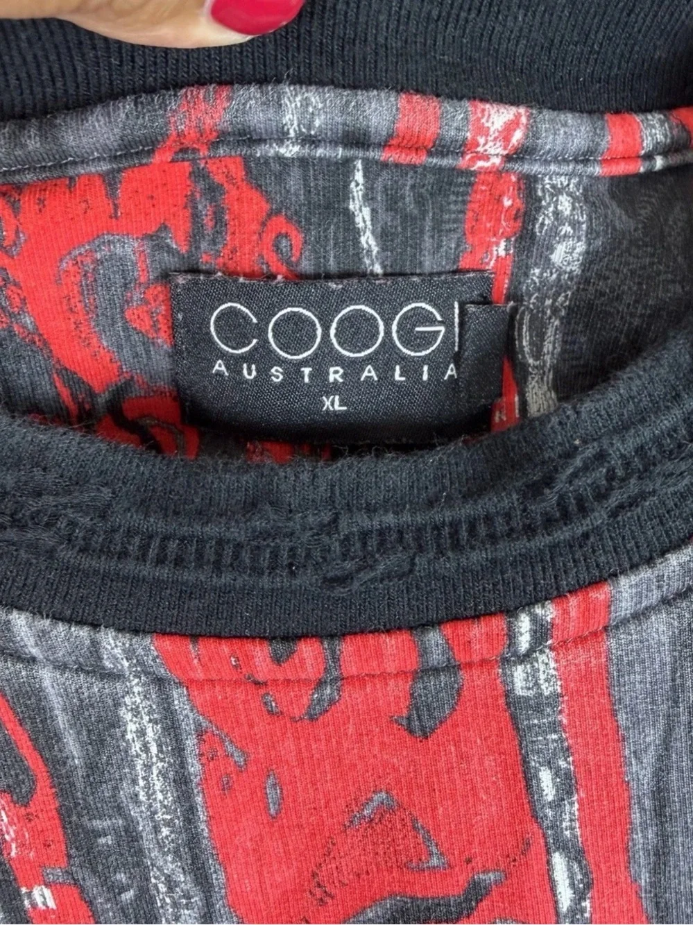 Coogi Australia Mens XL Jogger Pullover Sweatshirt Streetwear Hip Hop 90s Style